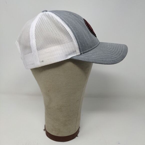 Richardson Mens Gnarlhorn Snapback Mesh Back Hat White Gray Adjustable - Picture 6 of 12